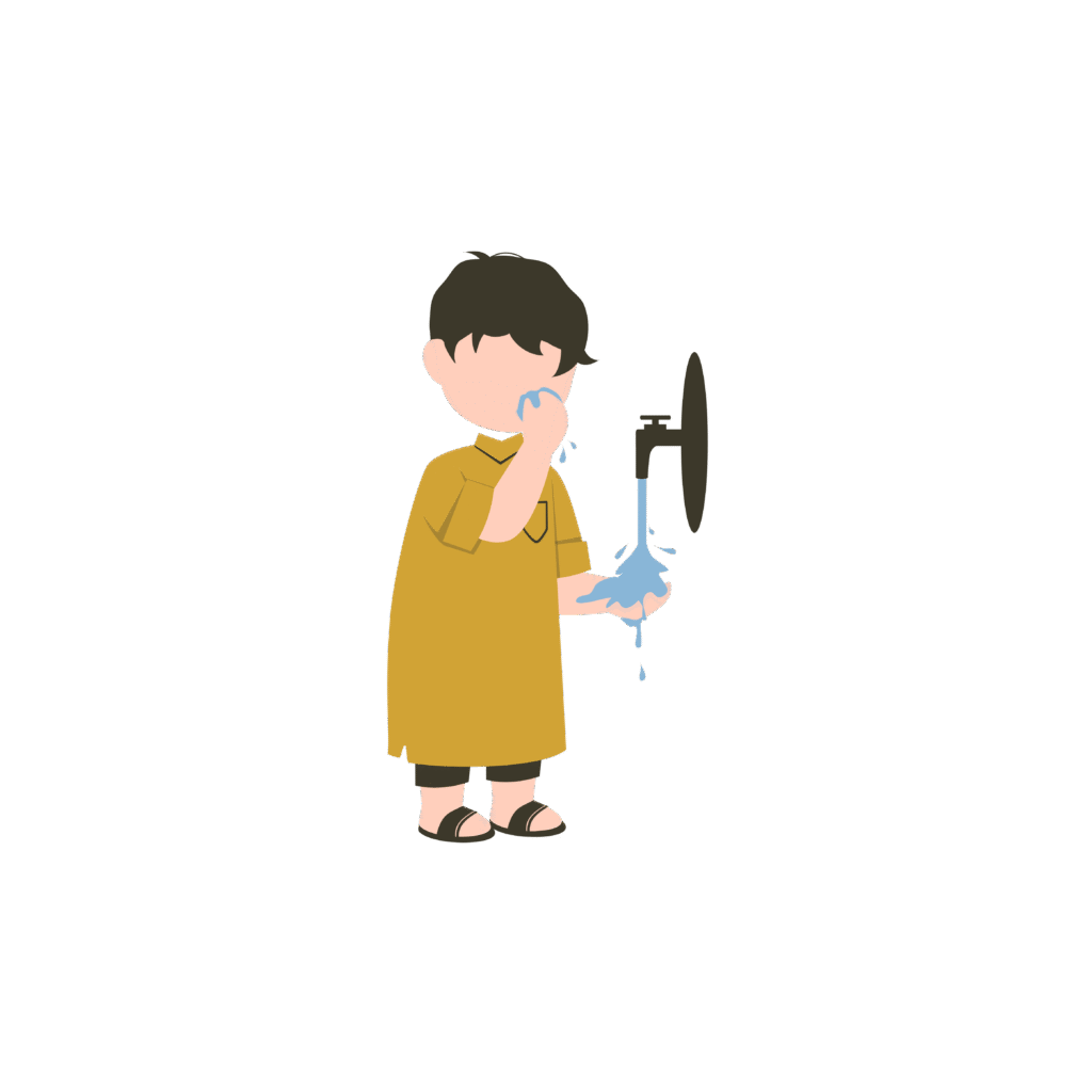 Rinse Mouth - How to Perform Ablution