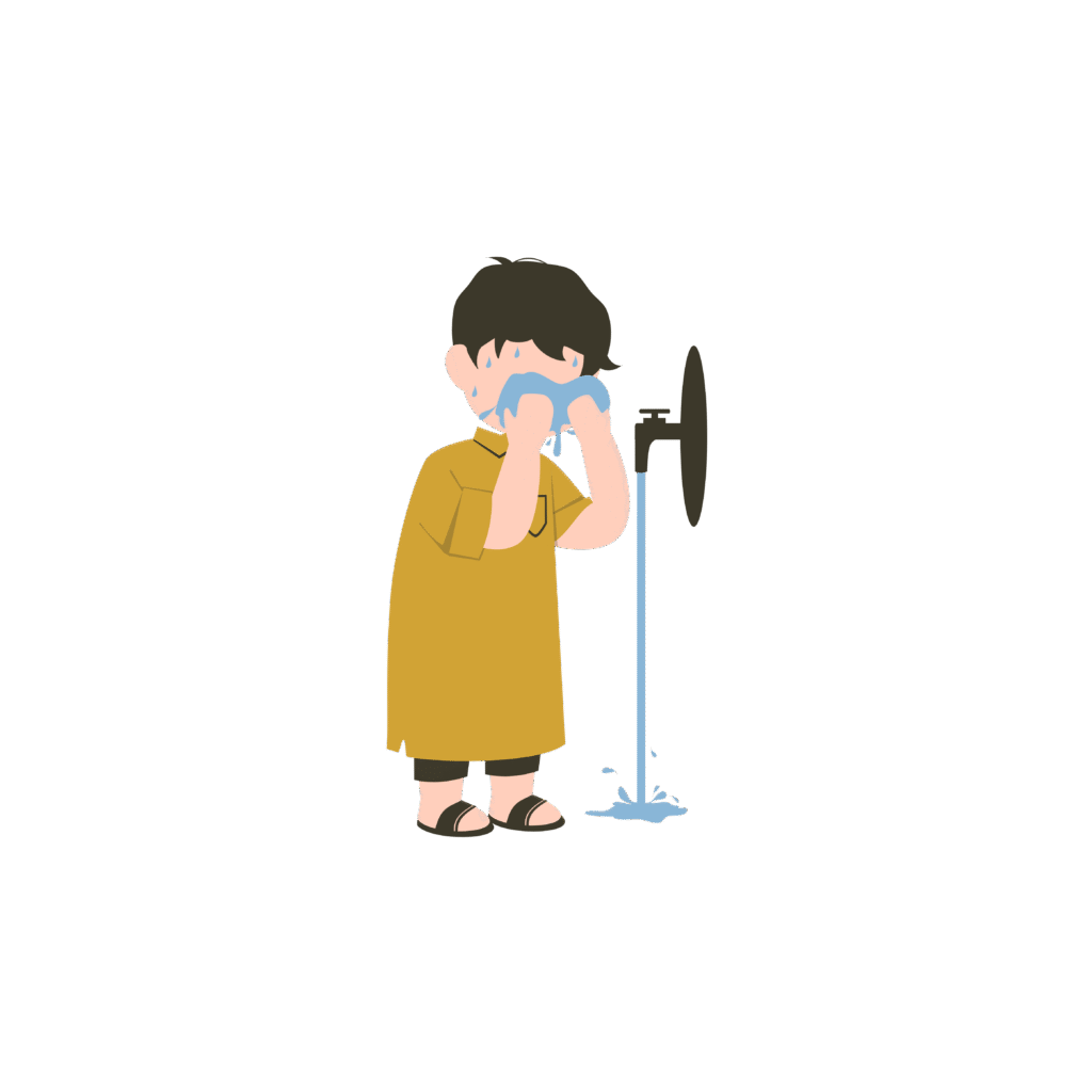 Wash Face - How to Perform Ablution