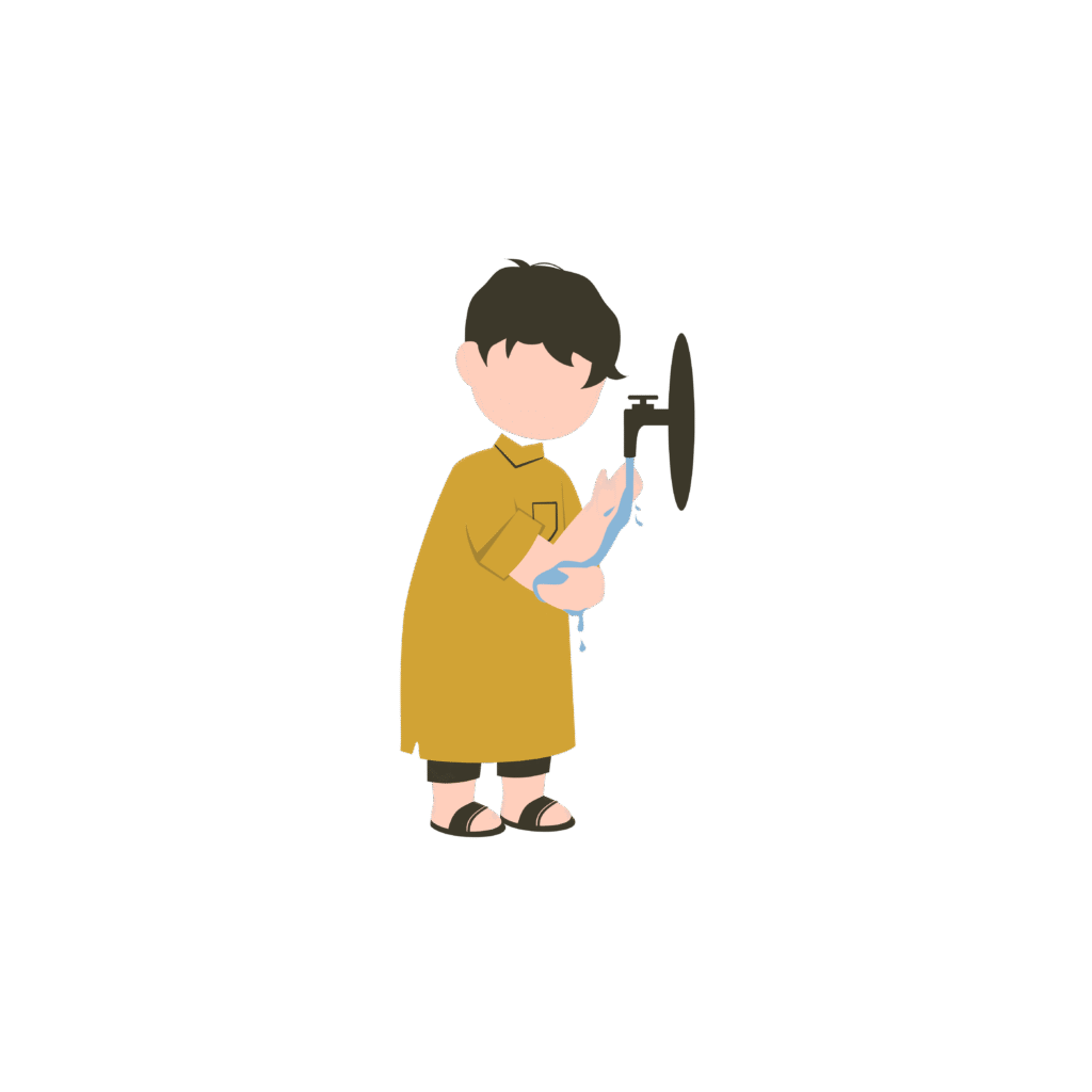 Wash Arms - How to Perform Ablution