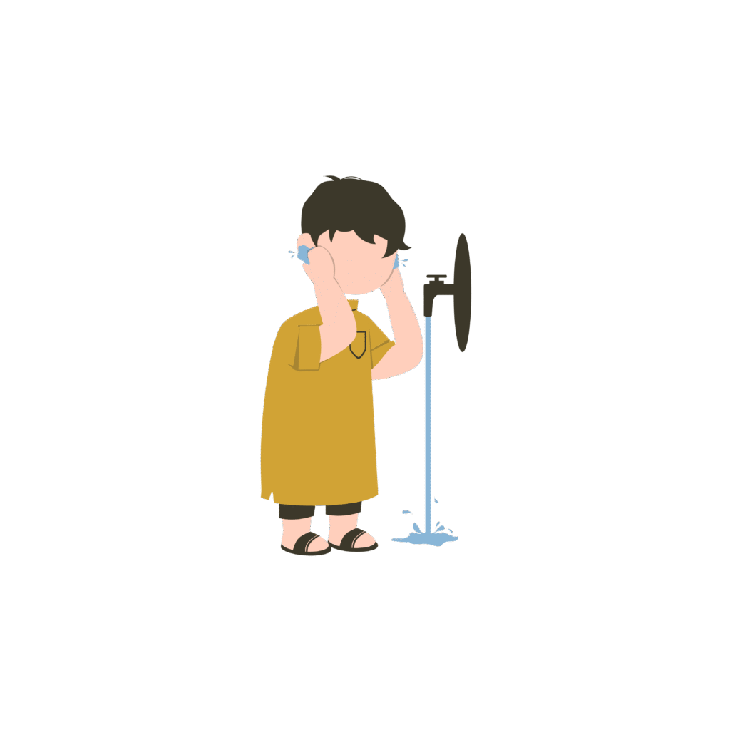 Wipe Ears Massah - How to Perform Ablution