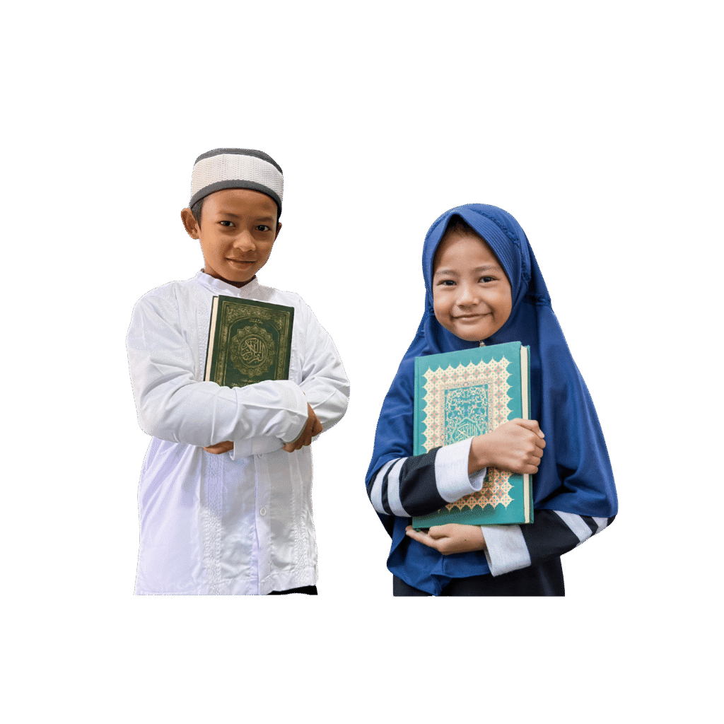 Male and Female Holding Quran